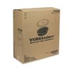 Pactiv VERSAtainer Containers, Oval, 9.1 x 6.7 x 1.9, Black/Clear, PK150 OC32B